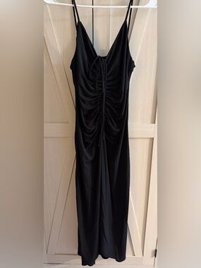 Lanston Black Ruched Women’s Dress